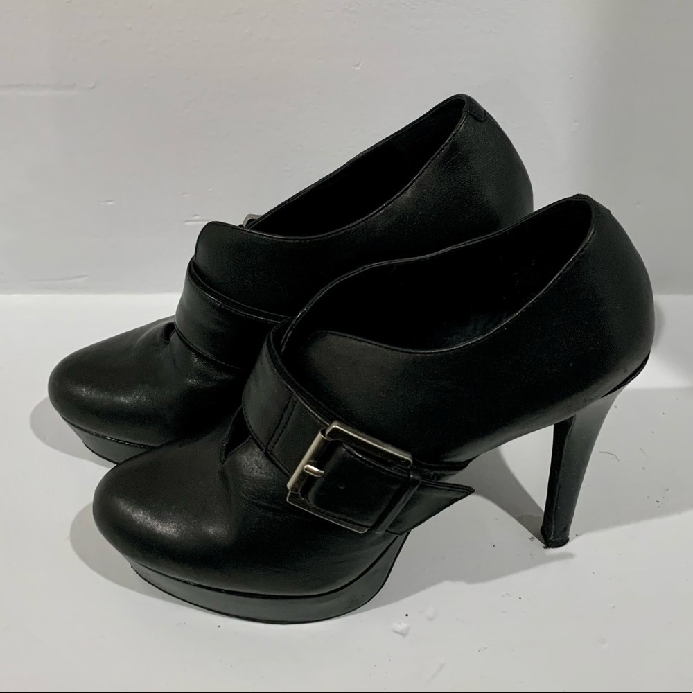 Jessica Simpson Black Buckle Booties 7.5
